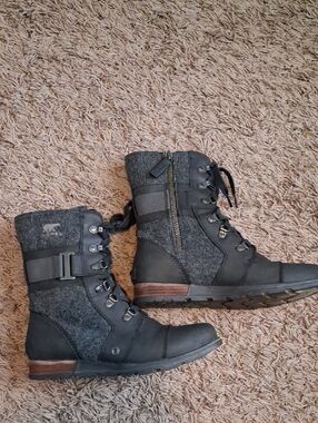 Sorel Women's Major Carly Combat Size 8 Boots Shoes